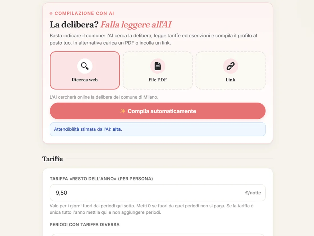 Lettura assistita della delibera comunale
